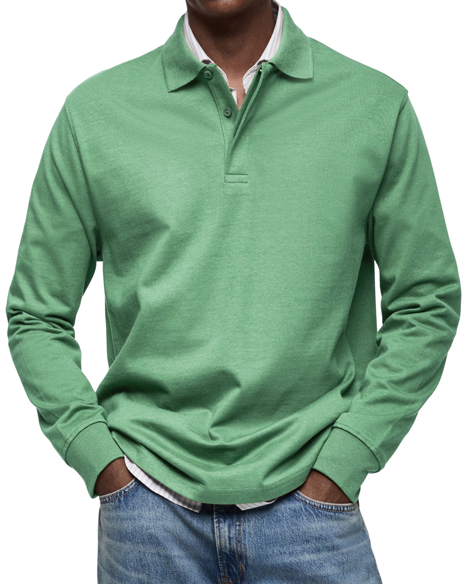Men’s Long-Sleeve Polo Shirt | Refined Look and Everyday Comfort