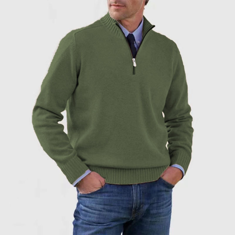 Men’s Half-Zip Sweater | Structured Fit and Everyday Warmth
