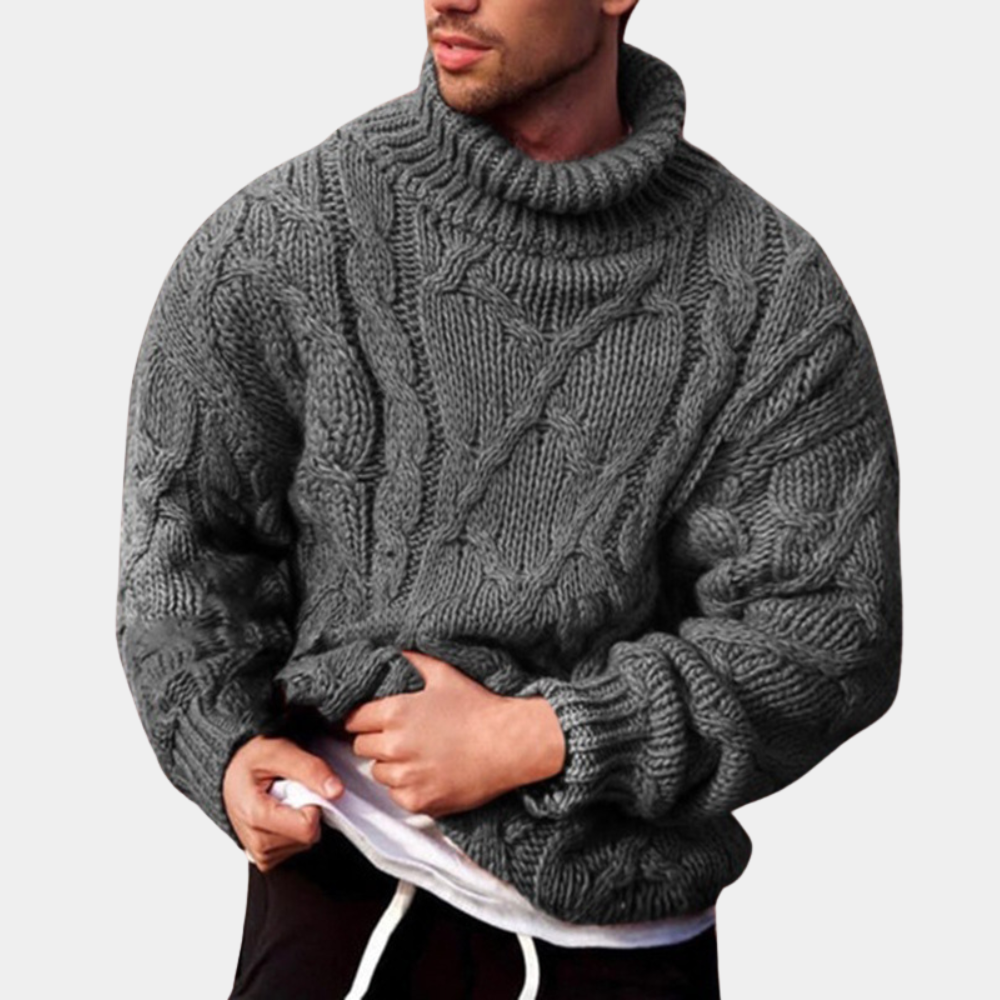Men’s Roll Neck Jumper | Warm Knit with Classic Everyday Style