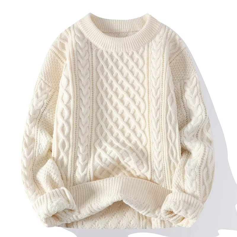 Men’s Cable Knit Wool Jumper | Classic Design and Timeless Style