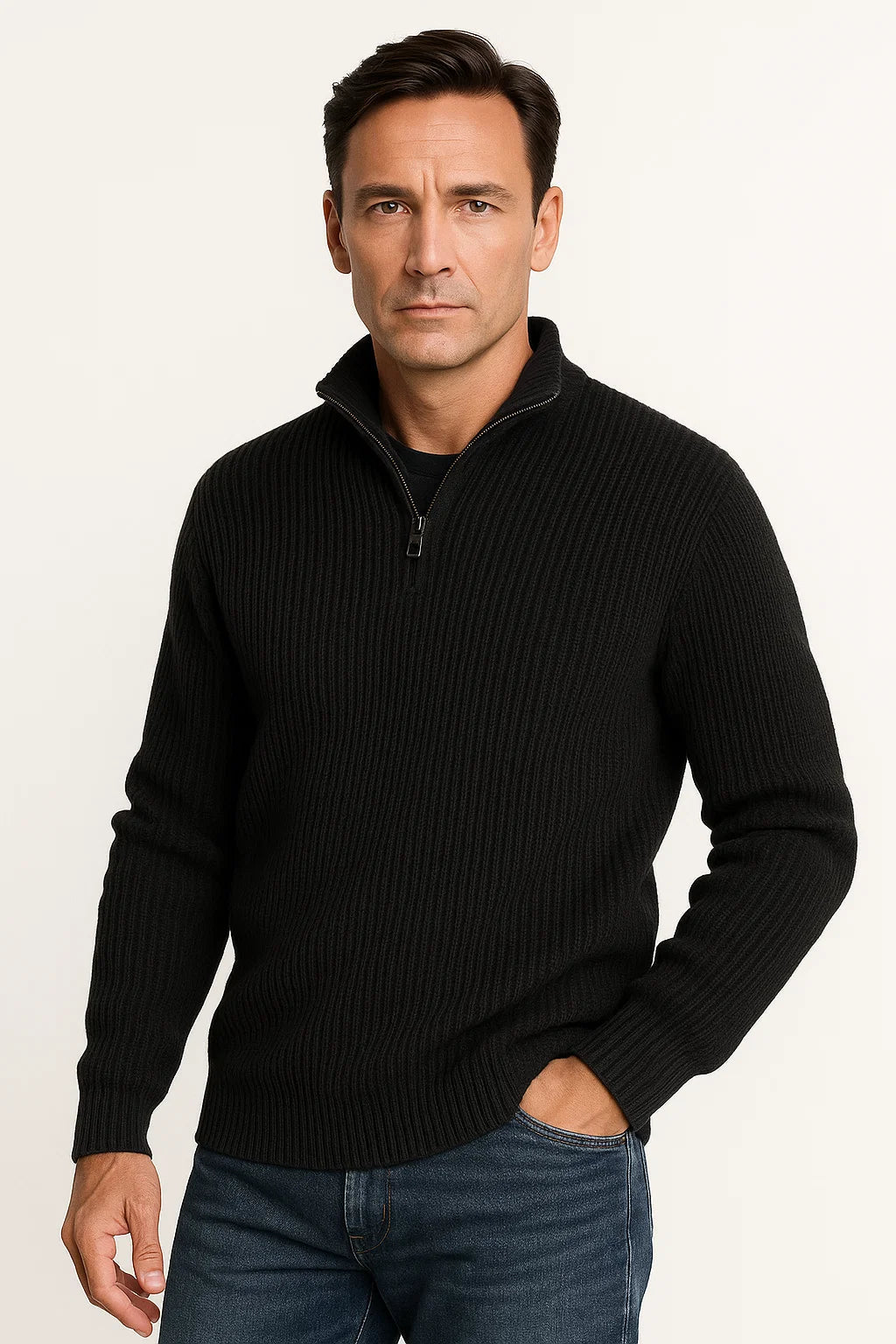 Men’s Sweater | Half Zip & Timeless Look