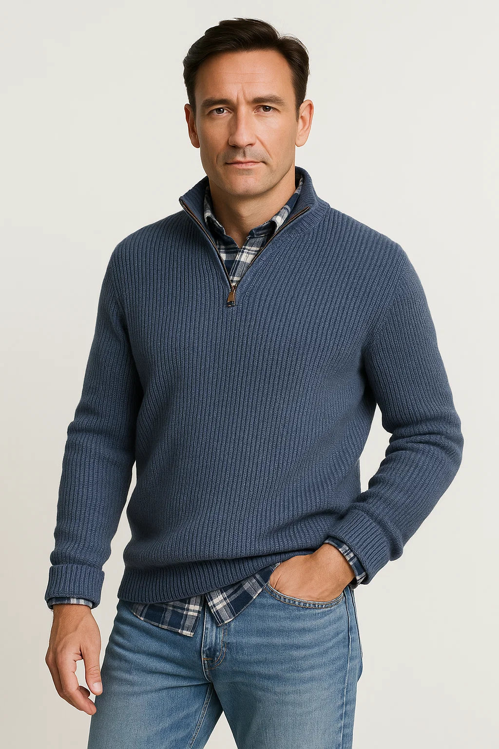 Men’s Sweater | Half Zip & Timeless Look