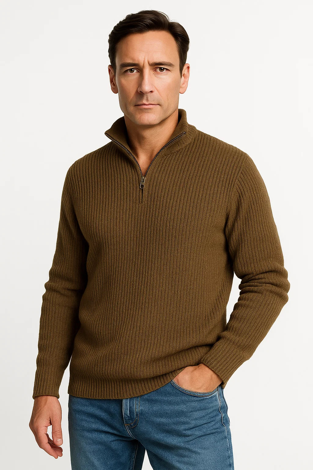 Men’s Sweater | Half Zip & Timeless Look