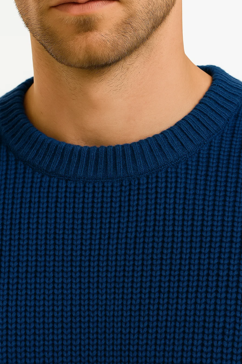Knitted Sweater for Men | Oversized Fit & Ribbed Texture