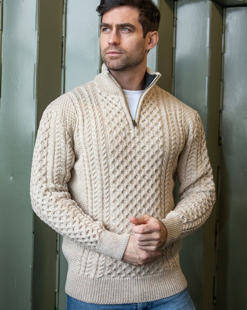 Men’s Half Zip Jumper | Knitted Pullover with Classic Everyday Style