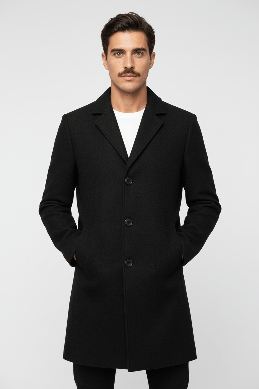 Men’s Classic Winter Trench Coat | Refined Style and Everyday Warmth