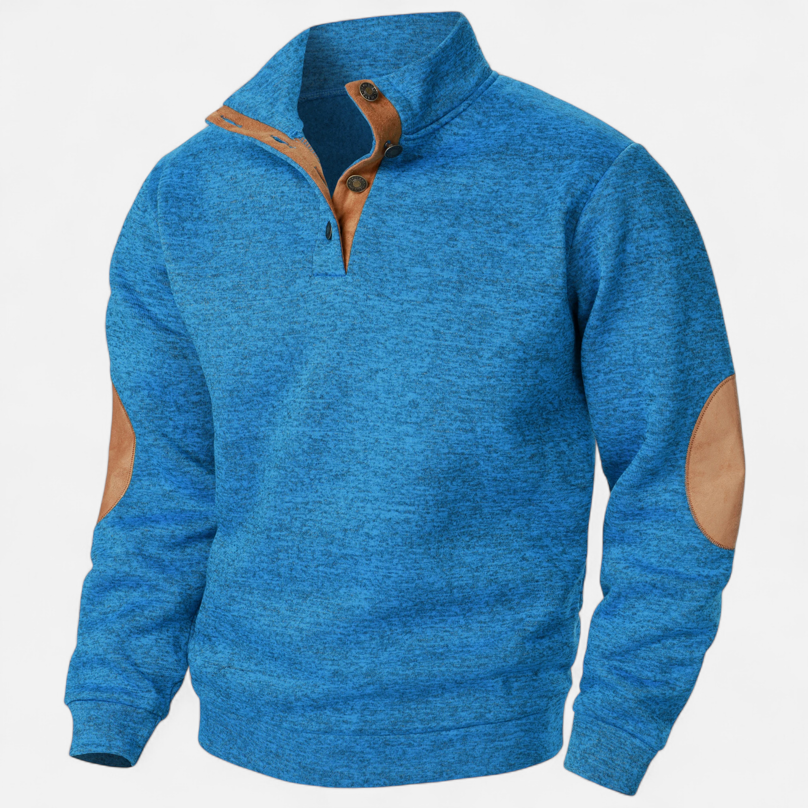 Men’s Stand Collar Knitted Sweater | Refined Warmth for Autumn & Winter