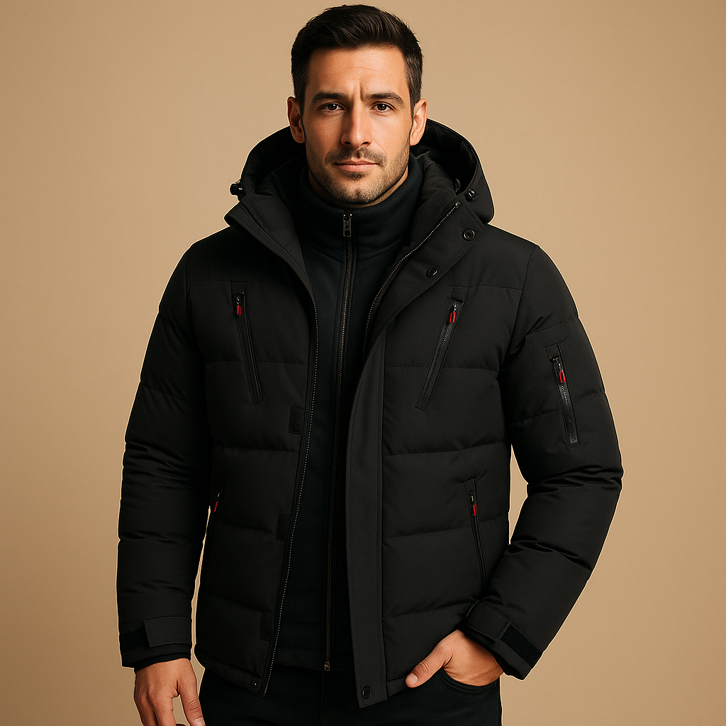 Men's Waterproof Winter Jacket with Warm Lining | Outdoor-Ready Design